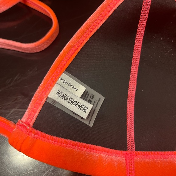Hoaka velvet orange pink bikini set - Picture 4 of 5